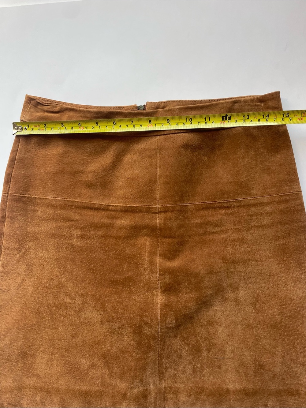 RW&CO. Suede Mini Skirt in Warm Brown y2k - Picture 8 of 8
